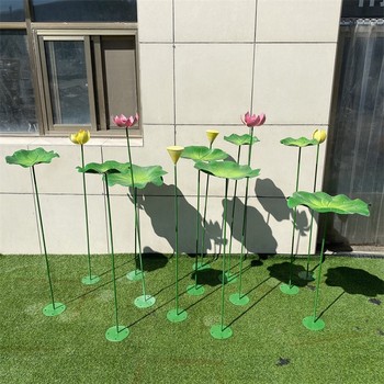 不銹鋼抽象荷花雕塑制作廠(chǎng)家