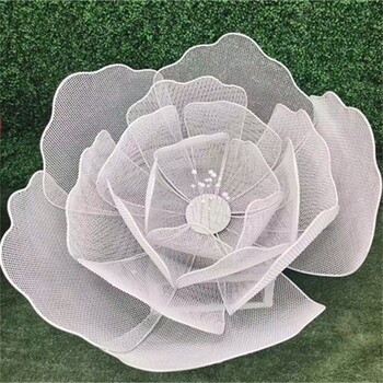 鏤空花朵雕塑彩繪仿真花朵雕塑