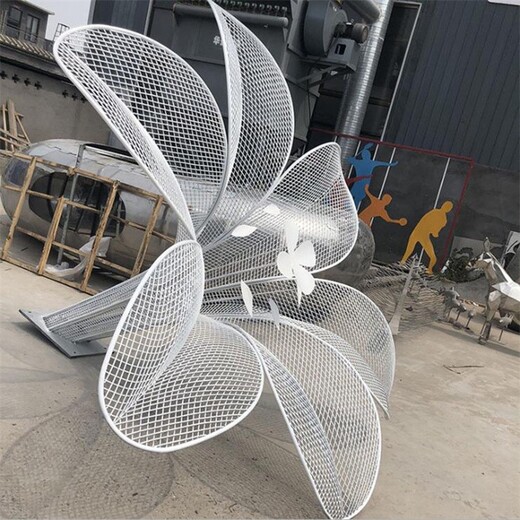 鏤空發(fā)光花朵雕塑鐵藝花朵雕塑加工制作