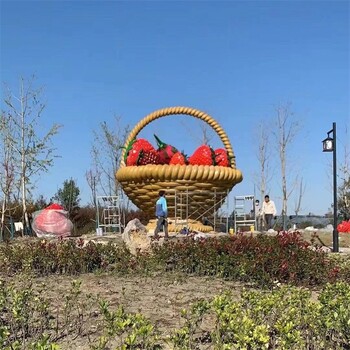 玻璃鋼果籃雕塑果籃蔬菜雕塑制作廠家