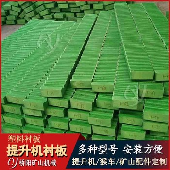 黑龍江礦用提升機(jī)塑料襯板JK2*1.5超高分子聚乙烯襯板