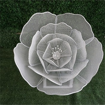 鐵藝抽象花朵雕塑發(fā)光花朵雕塑