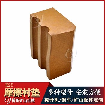 山東提升機摩擦襯墊JKMD2.25*4多繩摩擦式提升機襯墊