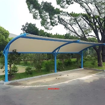 東莞橋頭鎮白色拉膜電動車棚加工