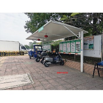 東莞麻涌鎮白色拉膜電動車棚廠家