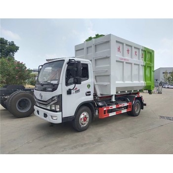 微型勾臂垃圾車6立方鉤臂式建筑垃圾車