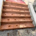 無錫大學(xué)校園現(xiàn)澆仿紅磚壓花路面，原色仿木紋樓梯制作工藝