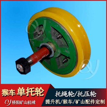 RHYJ猴車(chē)用托繩輪H型240猴車(chē)壓繩輪
