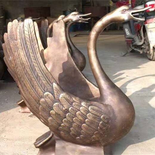 仿真噴水天鵝雕塑玻璃鋼仿真白天鵝雕塑