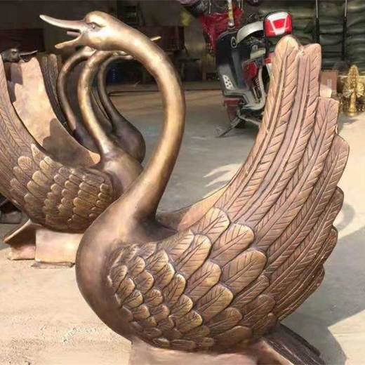 玻璃鋼白天鵝雕塑抽象天鵝雕塑水景裝飾擺件