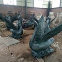 抽象天鵝雕塑銅雕定做