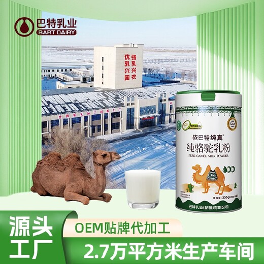 纯驼奶粉招商工厂儿童驼乳粉骆驼奶粉代理代加工