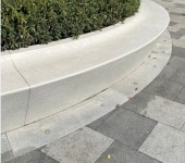 广西玉林城市景观公园艺术混凝土坐凳圆形泰克石花坛耐磨饰面施工