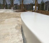 景观工程设计艺术混凝土坐凳安庆景区树池UHPC泰克石现浇工艺