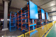 湖南郴州管材货架伸缩式设计立体多层分类摆放管材行车取货