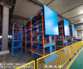 湖南郴州管材货架伸缩式设计立体多层分类摆放管材行车取货