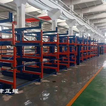鋼材貨架生產(chǎn)廠家伸縮式可以移動方便吊車存取單人操作