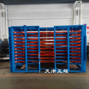 銅板、鋁板、鋼板多層分類擺放新方式臥式板材貨架