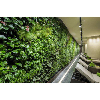 景观生态绿化设计，人造仿真植物墙，绿植墙装饰搭配