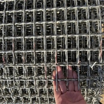河北锰钢振动筛网厂家供应怀化工业编织过滤网片防锈方格轧花网