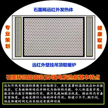 煤改电取暖器壁挂炉微晶玻璃云母电发热板石墨稀远红外