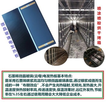 微晶玻璃電發(fā)熱板石墨稀遠紅外工業(yè)烤箱噴涂電鍍烘干機節(jié)能電熱片