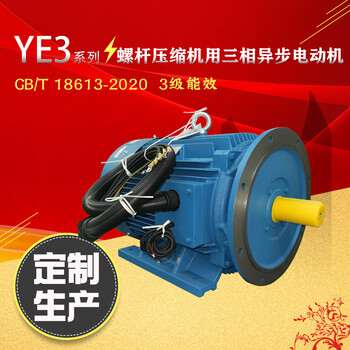 壓縮機(jī)電機(jī)30kW立臥式Y(jié)E3-200L1-2空壓機(jī)馬達(dá)SF1.2