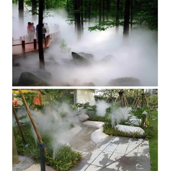 四川成都喷雾降温设备，庭院景观造雾系统安装厂家