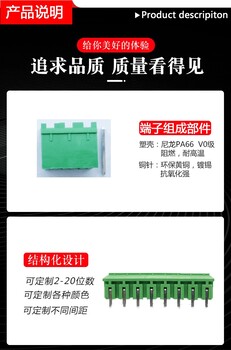 接線端子母座2EDGV-5.08開口直針座端子臺插拔式接線端子廠家