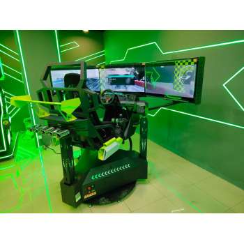 徐州拓普互动星际空间三屏赛车VR设备