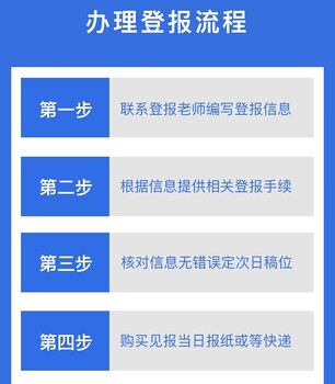 青岛晚报报纸怎么登报(办理流程)