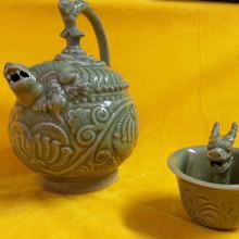西安供应耀州瓷名瓷倒流壶结合传统工艺与现代设计的精美陶瓷器具