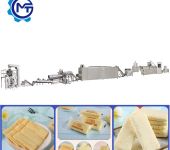 河南豪一城市零食膨化乳饼机器出口韩国膨化夹心米果设备