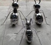 镜面不锈钢蚂蚁雕塑公园草坪蚂蚁雕塑不锈钢景观雕塑摆件