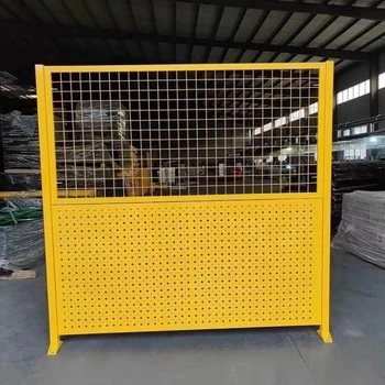 沖孔型車間隔離護欄網金屬防護欄倉庫隔離鐵絲圍欄網四川廠家