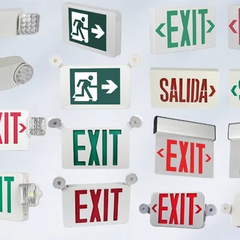 EXIT安全指示燈出口標(biāo)志燈各種圖案定制多種認(rèn)證