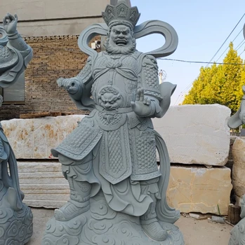 河北寺廟佛像石雕制作滴水觀音石雕像、花崗巖天王像