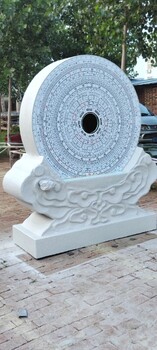 玻璃鋼仿石頭造型雕塑玻璃鋼羅盤雕塑太極八卦仿石頭雕塑