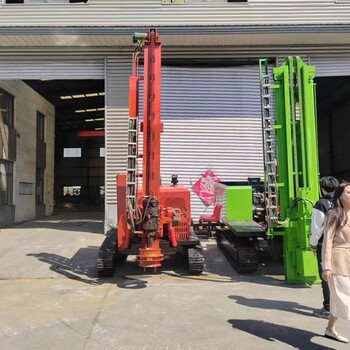 太陽能光伏打樁機(jī)小型光伏打樁機(jī)小型履帶地螺絲打樁機(jī)小潛孔鉆機(jī)