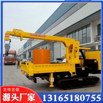 履帶隨車吊液壓自卸吊重3噸載重8噸履帶運(yùn)輸車全地形爬坡運(yùn)輸車