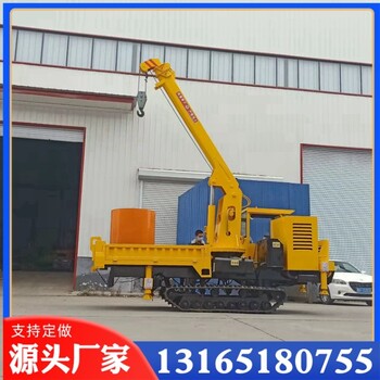 帶液壓支腿履帶吊車8噸后橋履帶運(yùn)輸車載物運(yùn)輸履帶隨車吊車