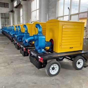 防汛泵車(chē)牽引式拖車(chē)式抗洪泵10寸大流量8寸300噸搶險(xiǎn)排澇泵車(chē)