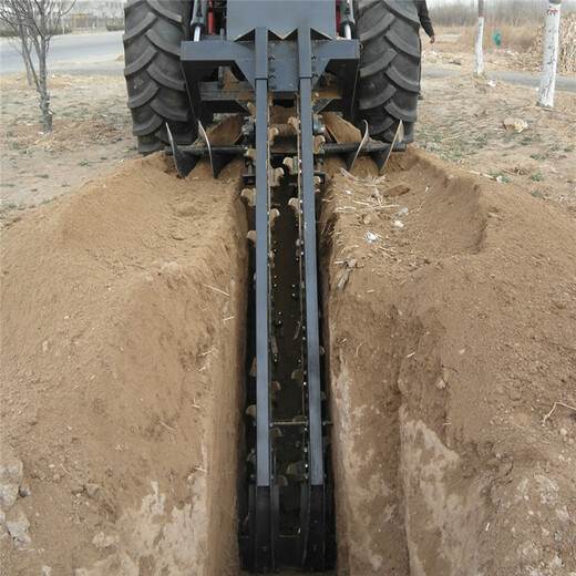 廠家供應(yīng)手扶式鏈條開溝機(jī)自走式農(nóng)用耕地果園開槽機(jī)打溝機(jī)