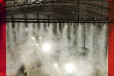 四川广元砂石厂喷雾除尘微雾抑尘系统喷淋加湿设备小篮天环境