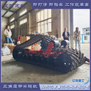 三角履帶橡膠半鏈軌貨車改裝后沙漠作業防陷車
