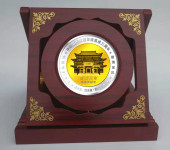 纪念章木盒定制纪念币木盒制作仿红木盒定制厂家