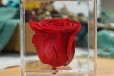 单孔玫瑰透明有机玻璃抽拉盒定制永生花装饰花盒礼品盒加工礼盒