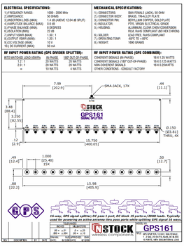 INSTOCK美国GPS天线信号分路器GPS161大量供应