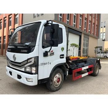 二手東風(fēng)藍牌鉤臂垃圾車包提檔戶