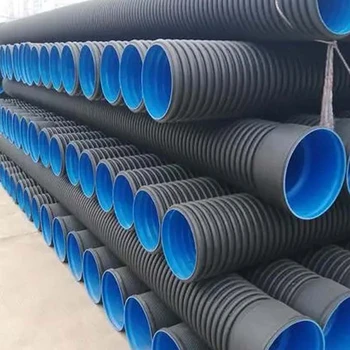 河南hdpe污水管排水管pe雙壁波紋管300